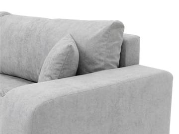Flo 3-seter Kubisk Sovesofa med Oppbevaring i Bouclé - Hvit - Møbler - Sofaer - Sovesofaer