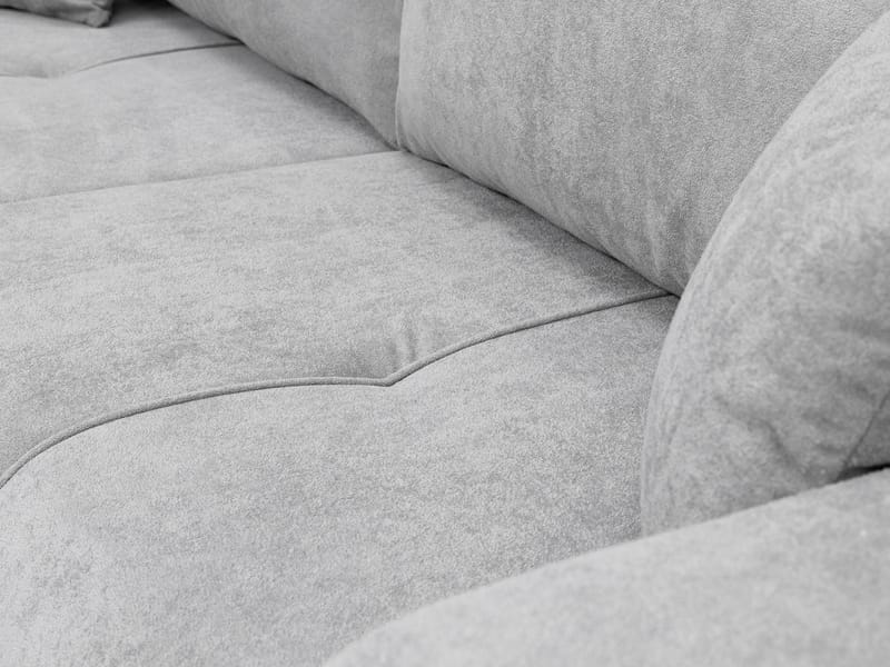 Flo 3-seter Kubisk Sovesofa med Oppbevaring i Bouclé - Hvit - Møbler - Sofaer - Sovesofaer