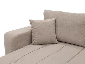 Flo Sovesofa med dobbel sjeselong 4-seter - Beige - Møbler - Sofaer - Sovesofaer