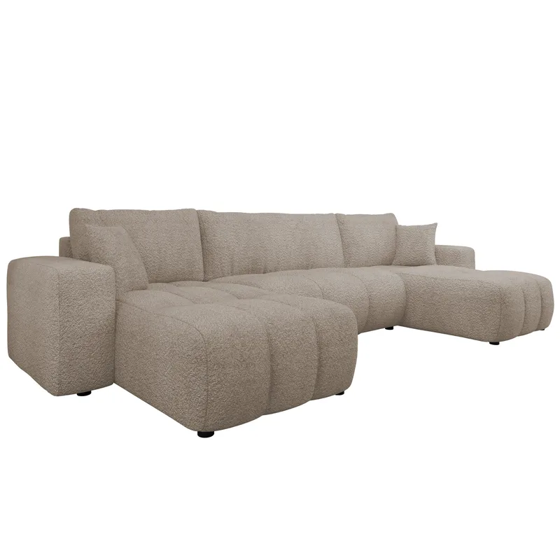 Flo Sovesofa med dobbel sjeselong 4-seter, Beige