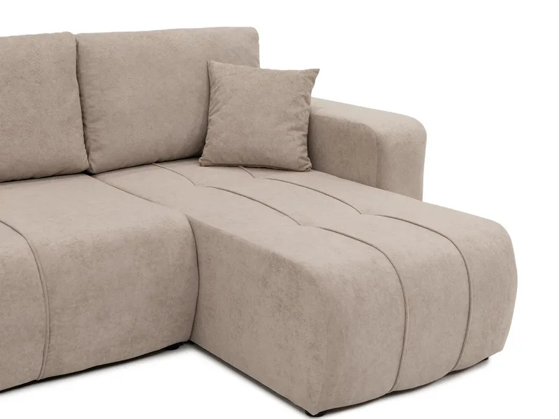 Flo Sovesofa med dobbel sjeselong 4-seter - Brun - Møbler - Sofaer - Sovesofaer