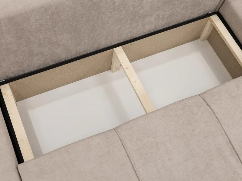 Flo Sovesofa med dobbel sjeselong 4-seter - Brun - Møbler - Sofaer - Sovesofaer