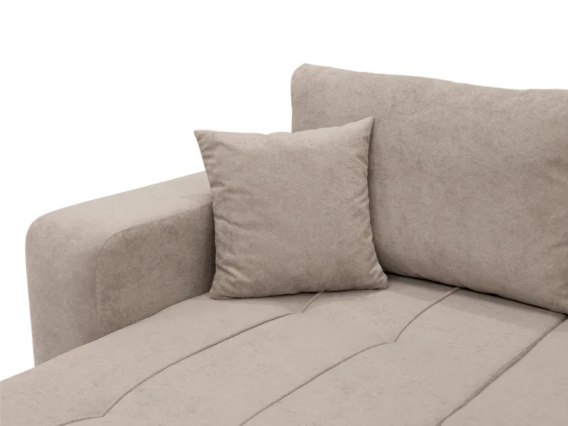 Flo Sovesofa med dobbel sjeselong 4-seter - Brun - Møbler - Sofaer - Sovesofaer