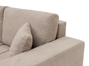 Flo Sovesofa med dobbel sjeselong 4-seter - Lysegrå - Møbler - Sofaer - Sovesofaer