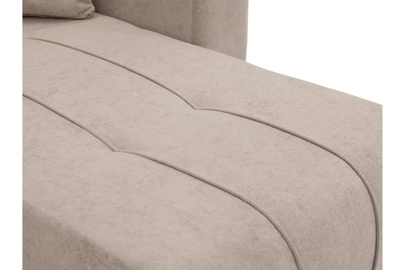 Flo Sovesofa med Dobbel Sjeselong 4-seter - Oransje - Møbler - Sofaer - Sovesofaer