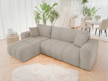 Flo Sovesofa med sjeselong 3-seter - Beige - Møbler - Sofaer - Sovesofaer