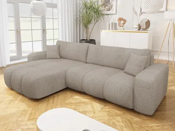 Flo Sovesofa med sjeselong 3-seter - Beige - Møbler - Sofaer - Sovesofaer