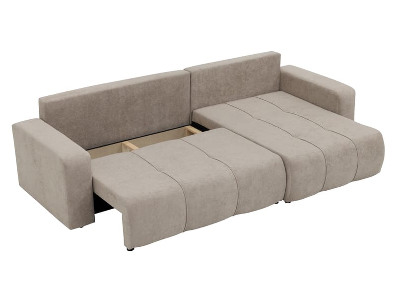 Flo Sovesofa med sjeselong 3-seter - Beige - Møbler - Sofaer - Sovesofaer