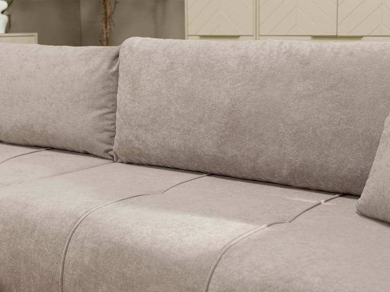 Flo Sovesofa med sjeselong 3-seter - Beige - Møbler - Sofaer - Sovesofaer