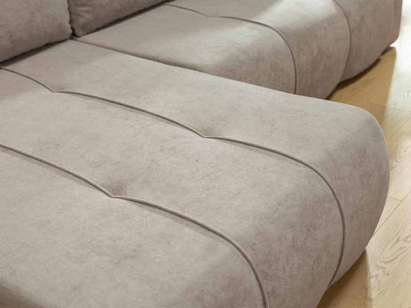 Flo Sovesofa med sjeselong 3-seter - Beige - Møbler - Sofaer - Sovesofaer