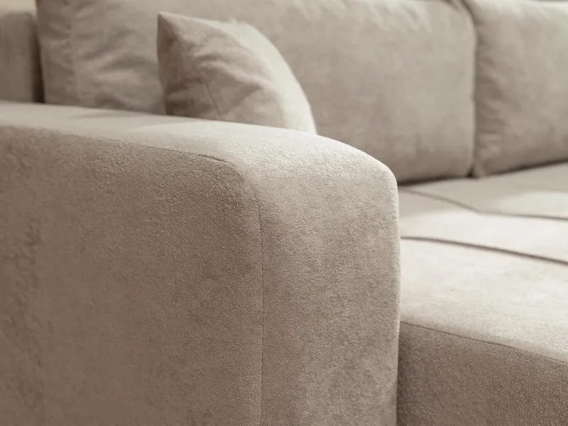 Flo Sovesofa med sjeselong 3-seter - Beige - Møbler - Sofaer - Sovesofaer