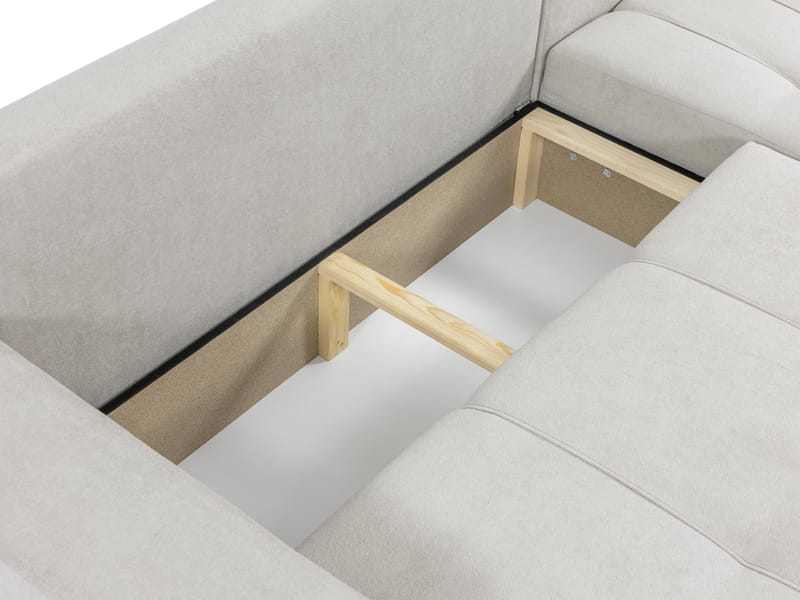 Flo Sovesofa med sjeselong 3-seter - Beige - Møbler - Sofaer - Sovesofaer