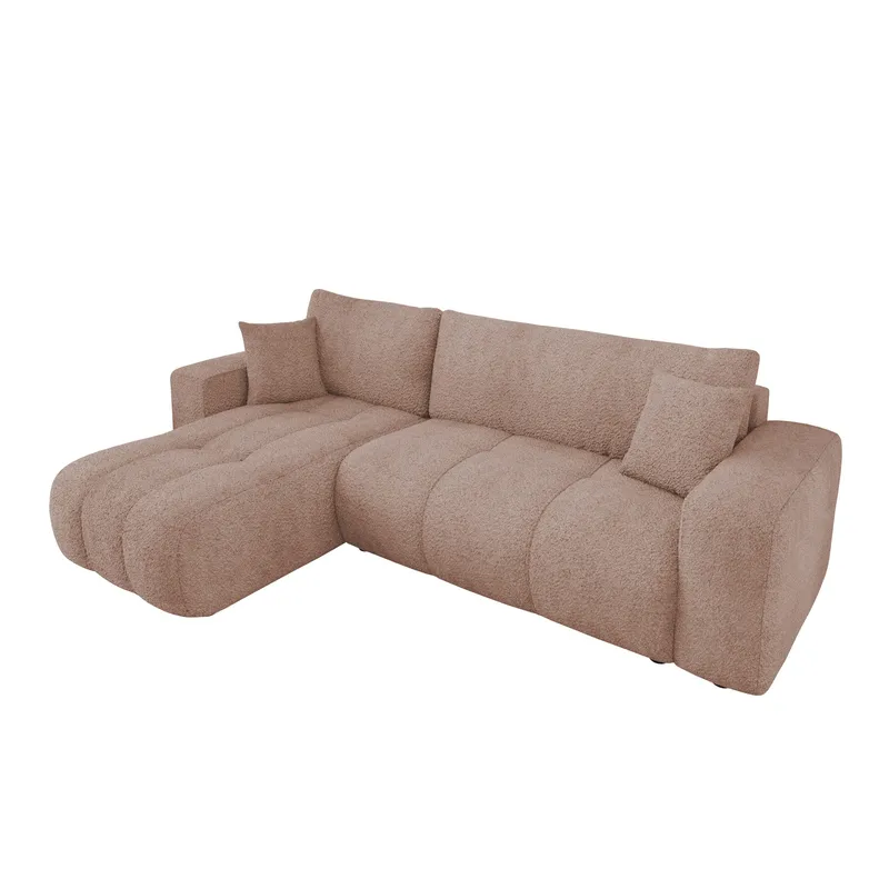 Flo Sovesofa med sjeselong 3-seter, Brun