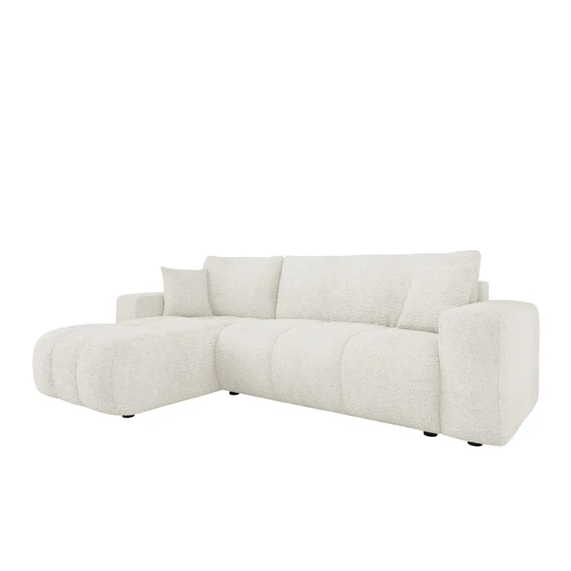 Flo Sovesofa med sjeselong 3-seter - Hvit - Møbler - Sofaer - Sovesofaer
