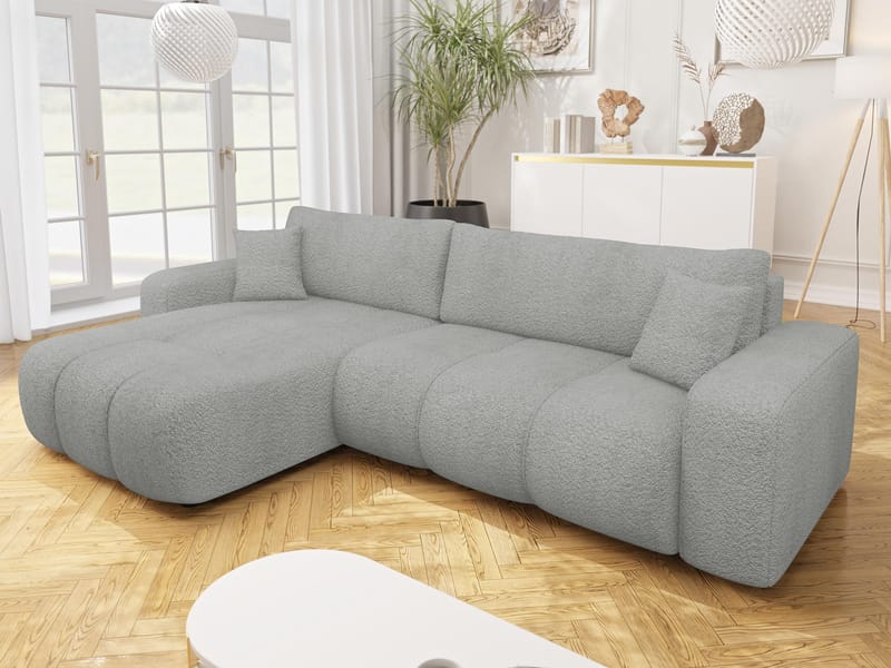 Flo Sovesofa med sjeselong 3-seter - Hvit - Møbler - Sofaer - Sovesofaer