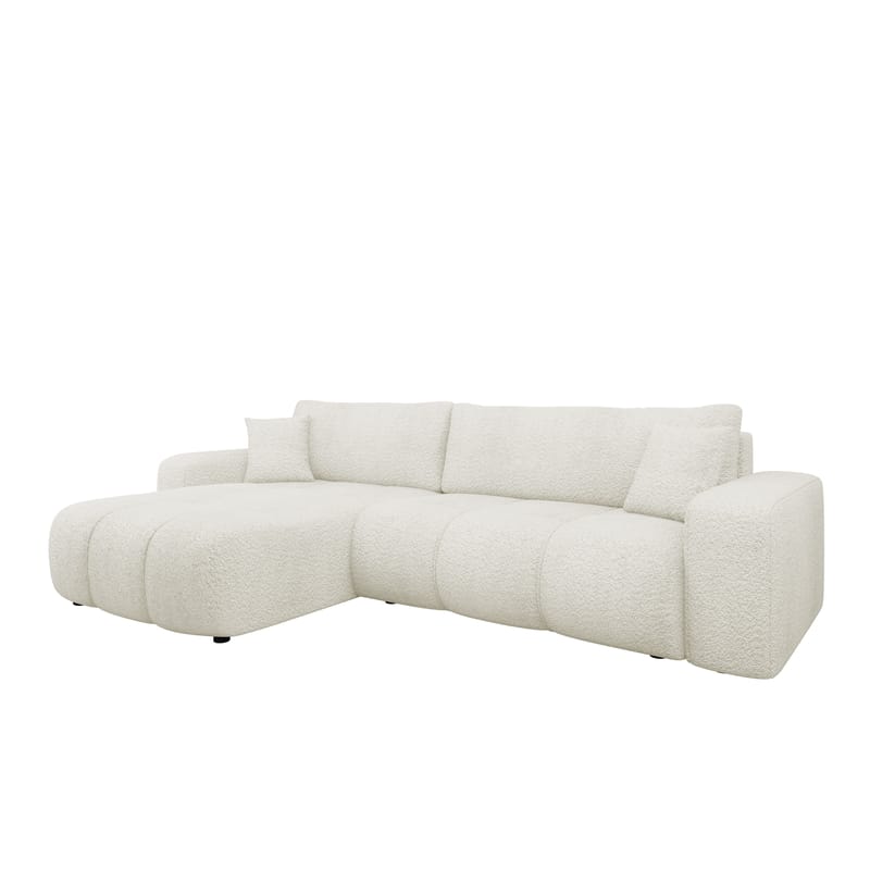 Flo Sovesofa med sjeselong 3-seter - Hvit - Møbler - Sofaer - Sovesofaer
