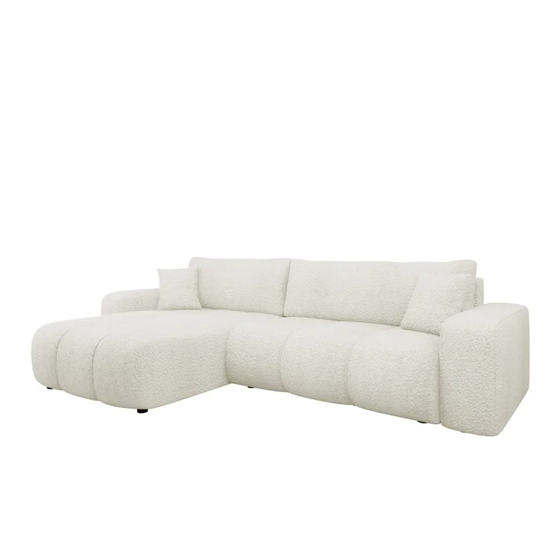 Flo Sovesofa med sjeselong 3-seter - Hvit - Møbler - Sofaer - Sovesofaer