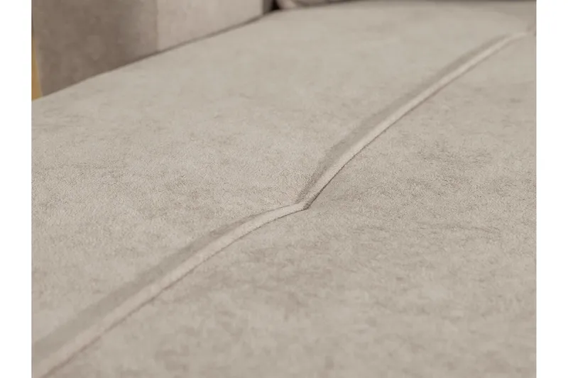 Flo Sovesofa med Sjeselong 3-seter i Plysj - Gul - Møbler - Sofaer - Sovesofaer