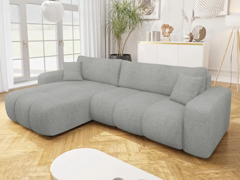 Flo Sovesofa med sjeselong 3-seter - Lysegrå - Møbler - Sofaer - Sovesofaer