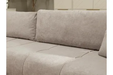 Flo Sovesofa med Sjeselong 3-seter - Lysegrå - Møbler - Sofaer - Sovesofaer
