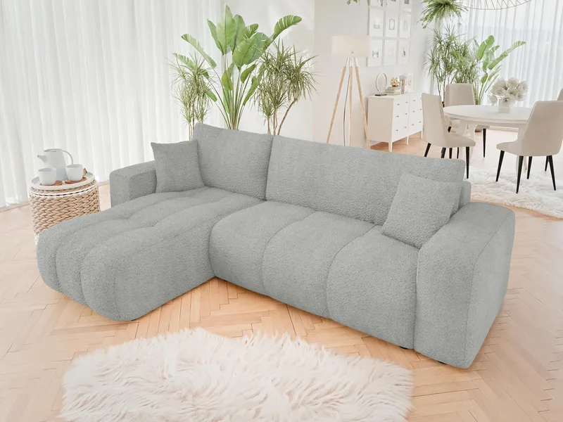 Flo Sovesofa med sjeselong 3-seter - Lysegrå - Møbler - Sofaer - Sovesofaer
