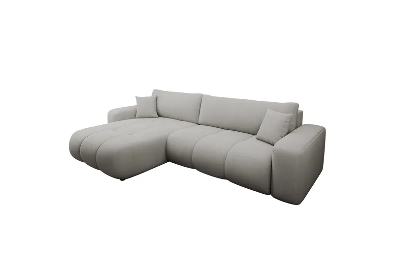 Flo Sovesofa med Sjeselong 3-seter, Lysegrå
