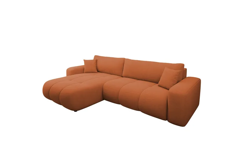 Flo Sovesofa med Sjeselong 3-seter - Oransje - Møbler - Sofaer - Sovesofaer