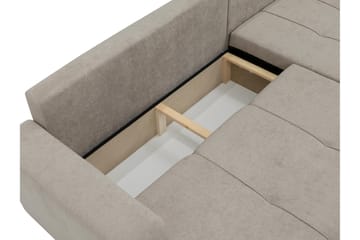 Flo Sovesofa med Sjeselong 3-seter - Svart - Møbler - Sofaer - Sovesofaer