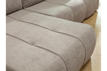Flo Sovesofa med Sjeselong 3-seter - Svart - Møbler - Sofaer - Sovesofaer