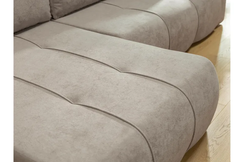 Flo Sovesofa med Sjeselong 3-seter - Svart - Møbler - Sofaer - Sovesofaer