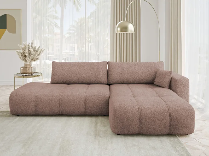 Flo Sovesofa med sjeselong 4-seter - Brun - Møbler - Sofaer - Sovesofaer