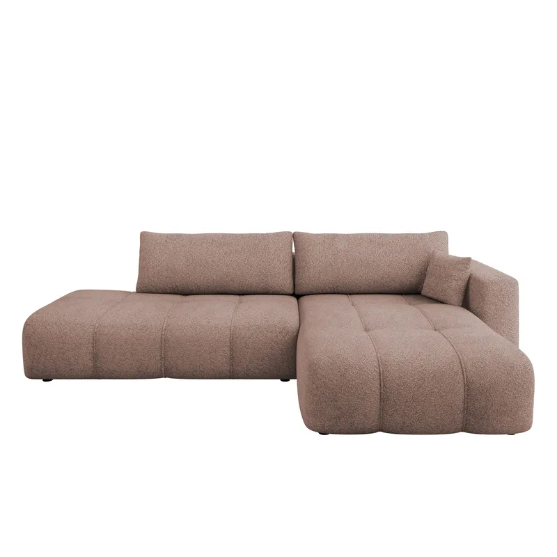 Flo Sovesofa med sjeselong 4-seter, Brun