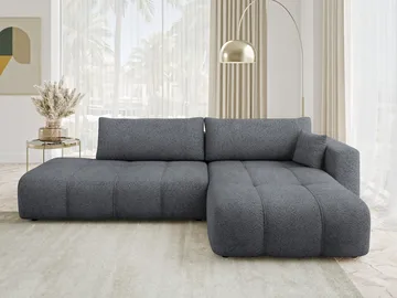 Flo Sovesofa med sjeselong 4-seter - Grå - Møbler - Sofaer - Sovesofaer