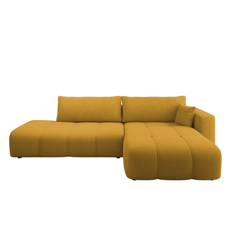 Flo Sovesofa med sjeselong 4-seter - Gul - Møbler - Sofaer - Sovesofaer