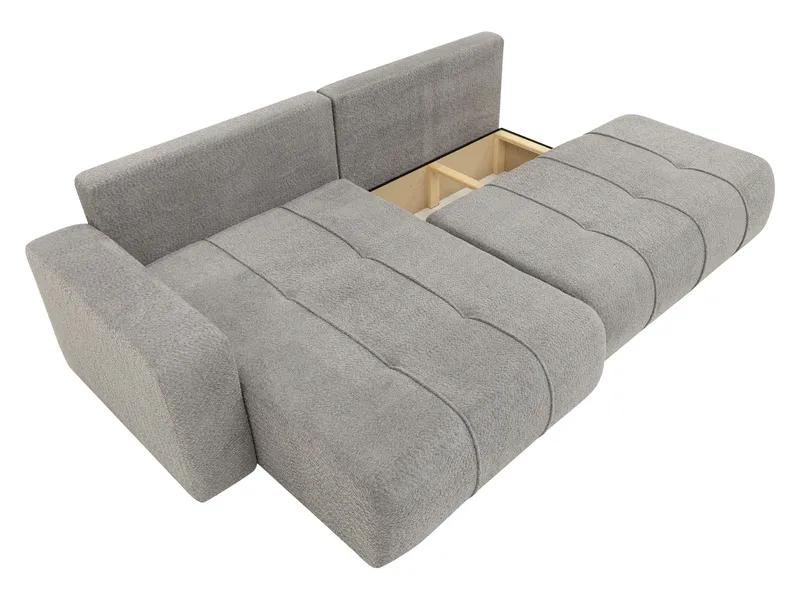 Flo Sovesofa med sjeselong 4-seter - Gul - Møbler - Sofaer - Sovesofaer