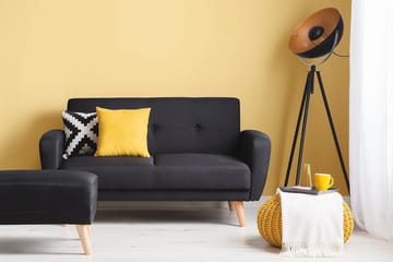 Florli Sovesofa 155 cm - Svart - Møbler - Sofaer - Sovesofaer