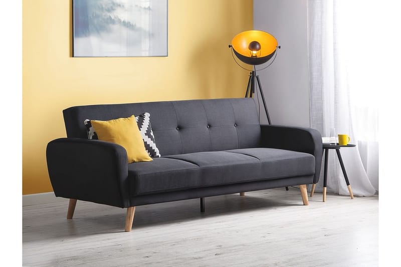 Florli Sovesofa 214 cm - Svart - Møbler - Sofaer - Sovesofaer