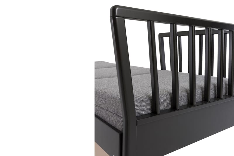 Franz Sovesofa Ramme 200 cm Svart - Møbler - Sofaer - Sovesofaer
