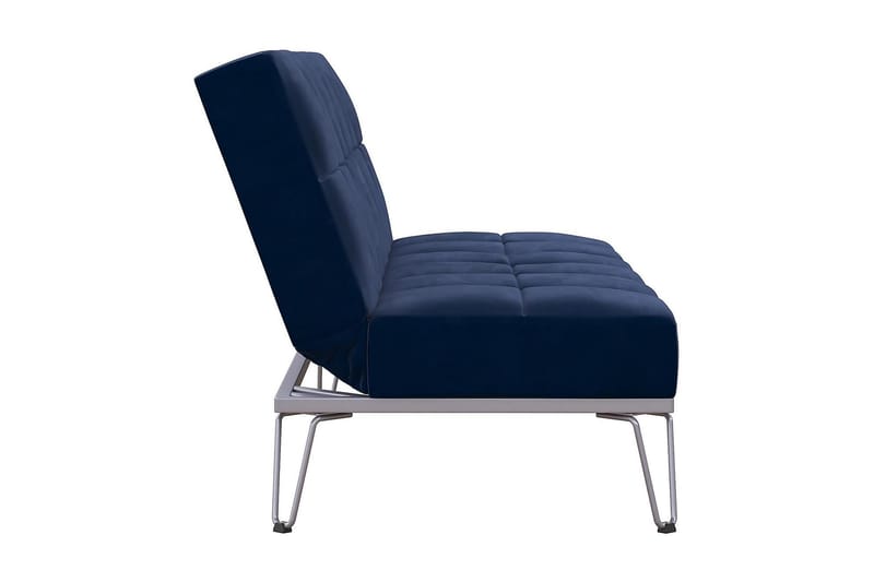 Elle Futon Fløyel/Blå - Novogratz - Møbler - Sofaer - Sovesofaer - Futon - Futon sofa