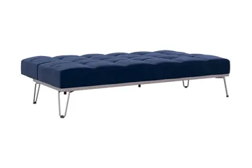 Elle Futon Fløyel/Blå - Novogratz - Møbler - Sofaer - Sovesofaer - Futon - Futon sofa