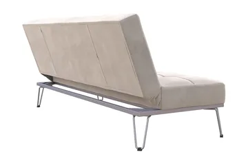 Elle Futon Fløyel/Grå - Novogratz - Møbler - Sofaer - Sovesofaer - Futon - Futon sofa