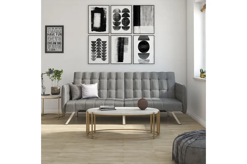 Emily Futon Lingrå - Dorel Home - Møbler - Sofaer - Sovesofaer - Futon - Futon sofa
