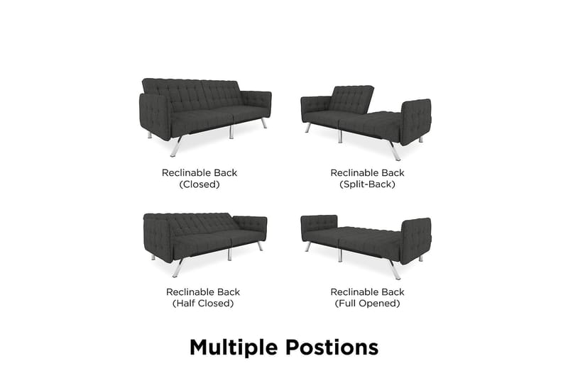 Emily Futon Lingrå - Møbler - Sofaer - Sovesofaer - Futon - Futon sofa