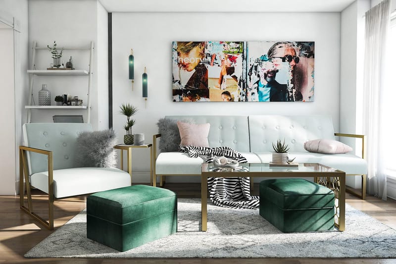 Lexington Futon Teal - Møbler - Sofaer - Sovesofaer - Futon - Futon sofa