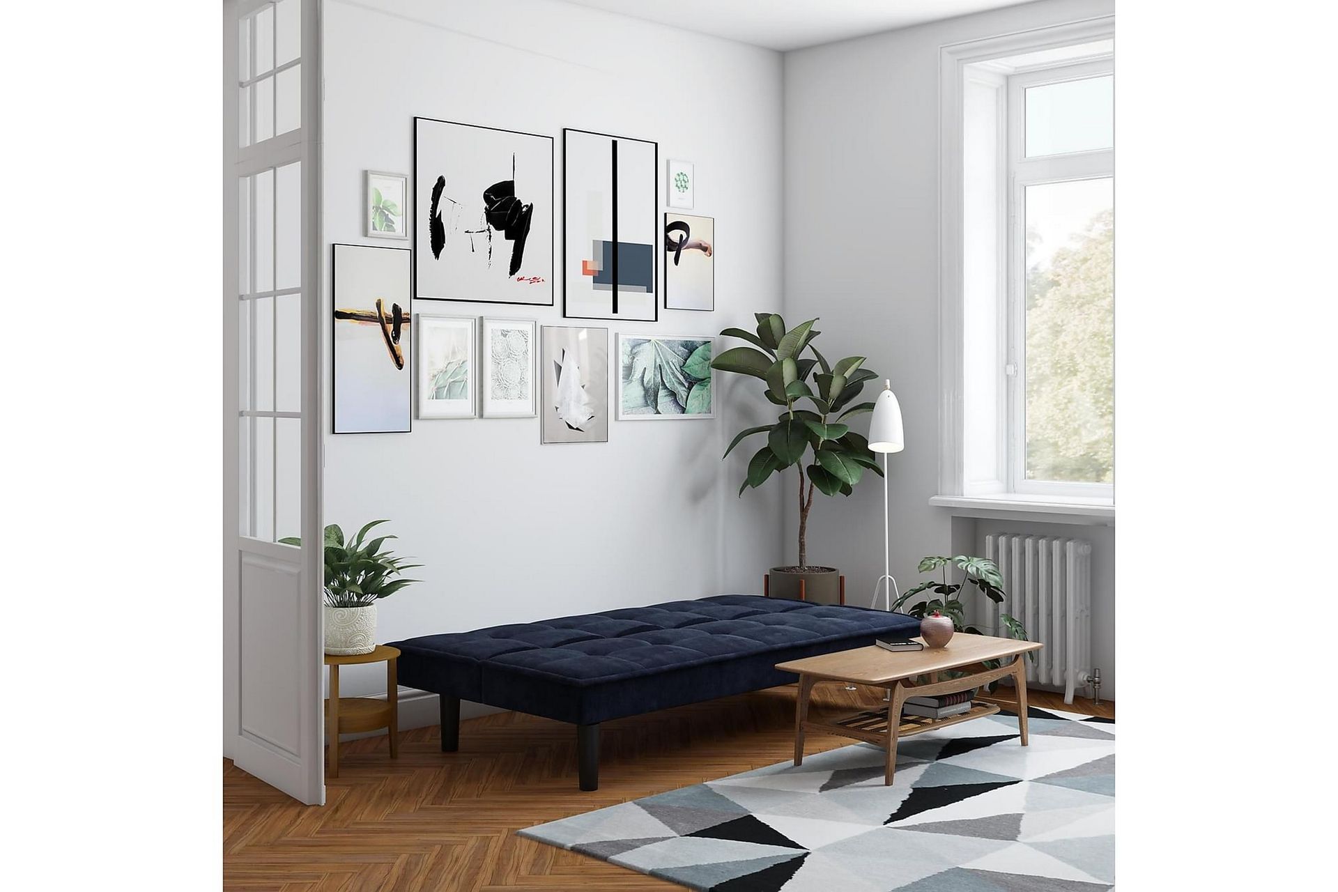 Otis Futon Blå - Dorel Home - Møbler - Sofaer - Sovesofaer - Futon - Futon sofa