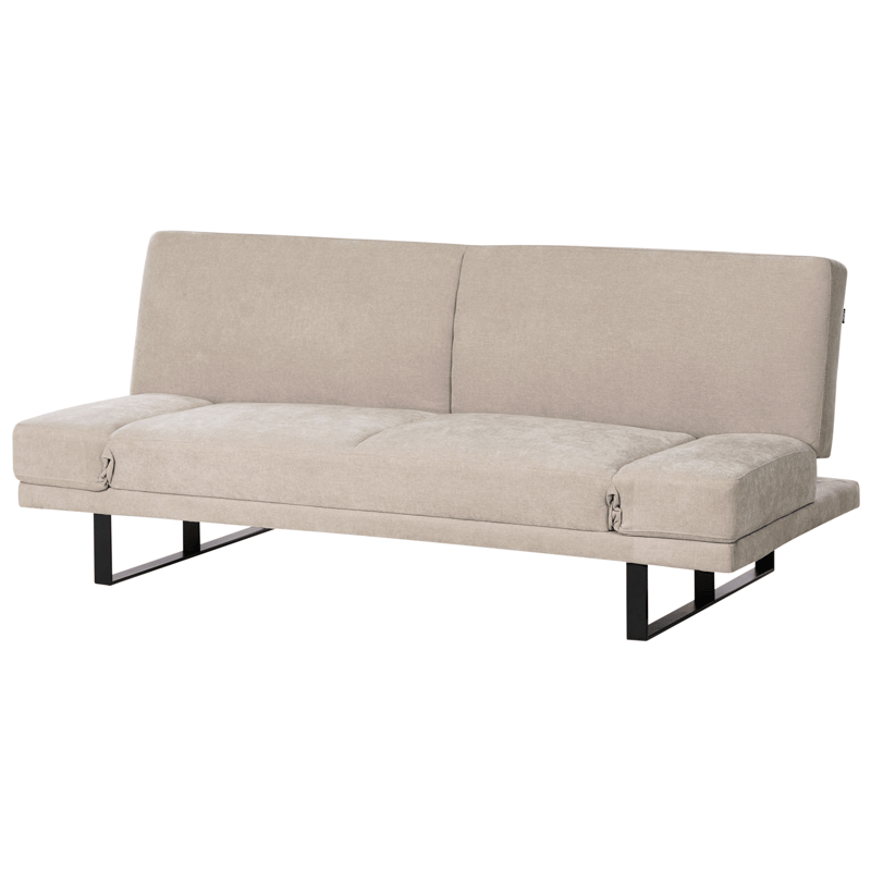 Sovesofa York Chenille - Lys beige - Møbler - Sofaer - Sovesofaer - 2 seters sovesofa