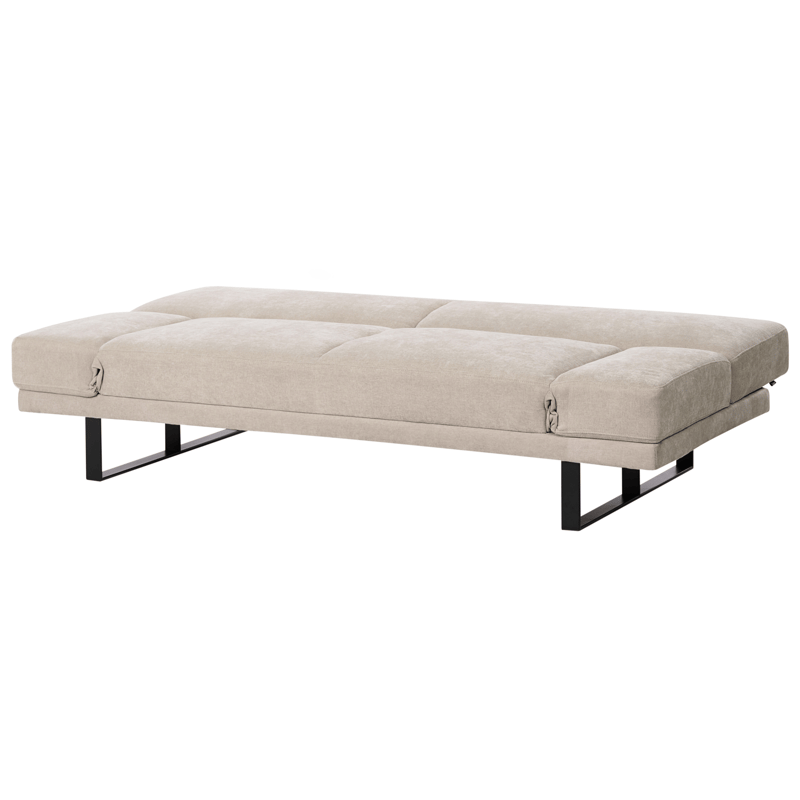Sovesofa York Chenille - Lys beige - Møbler - Sofaer - Sovesofaer - 2 seters sovesofa