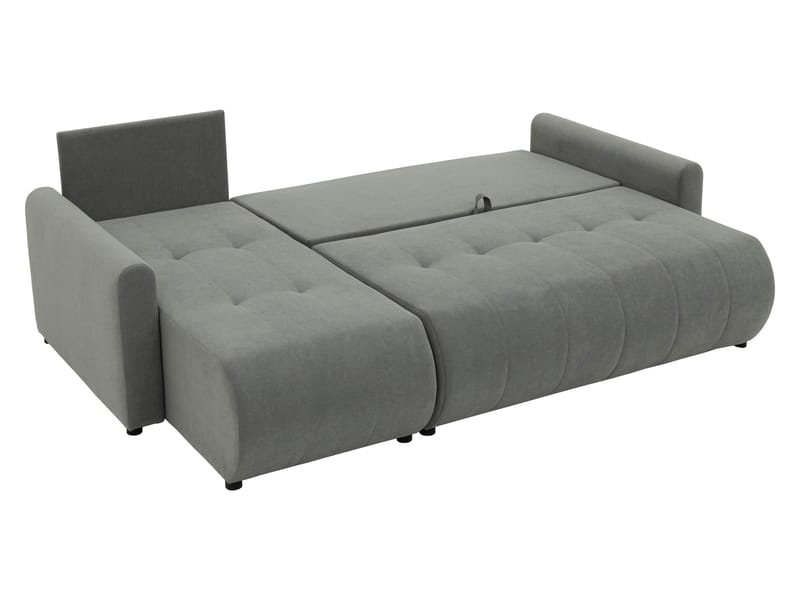 Fynrican 3-seters sovesofa med divan - svart - Møbler - Sofaer - Sovesofaer