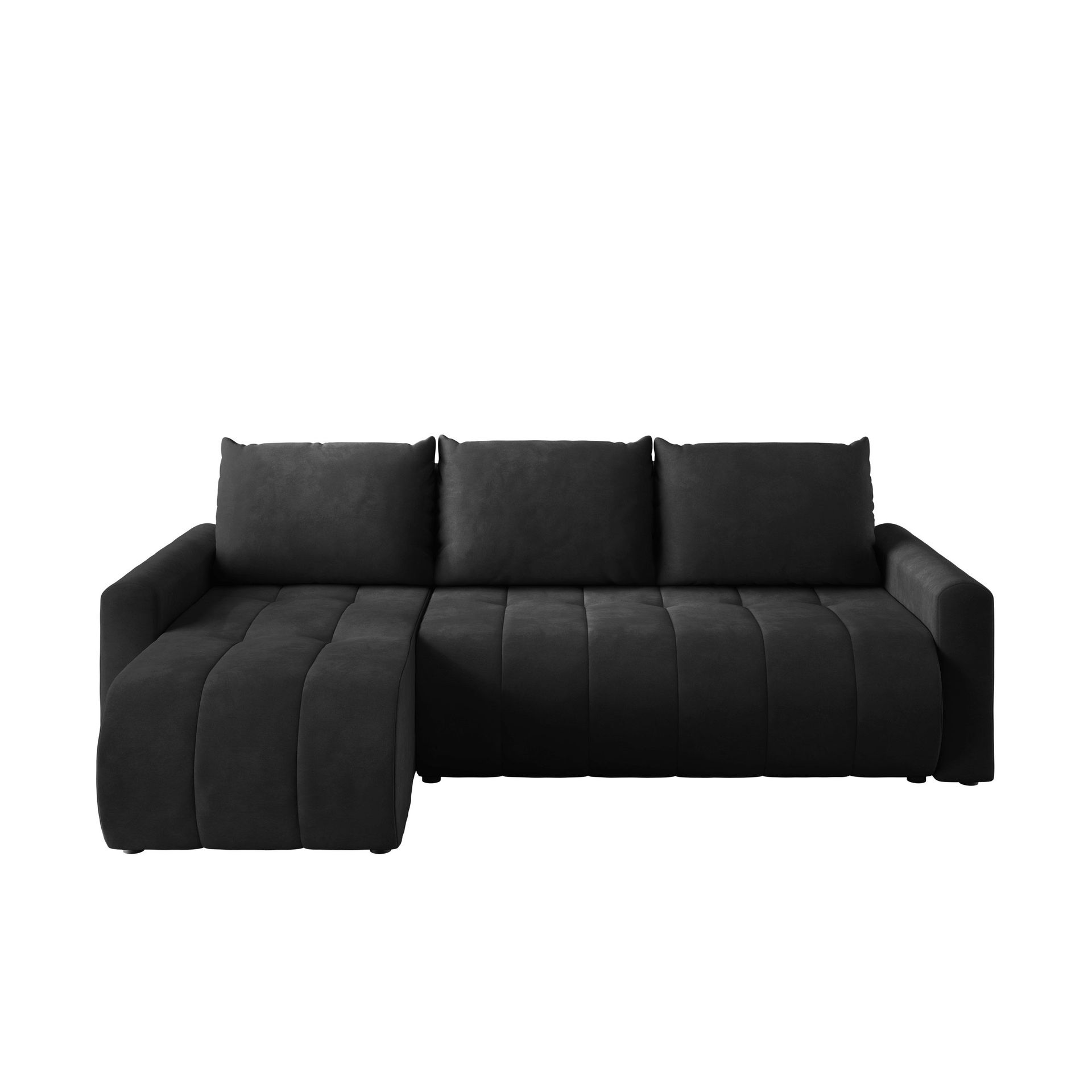 Fynrican 3-seters sovesofa med divan - svart