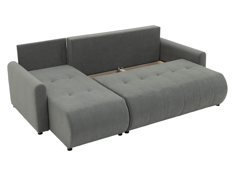 Fynrican 3-seters sovesofa med divan - svart - Møbler - Sofaer - Sovesofaer